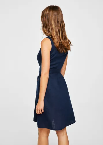 Detachable belt dress