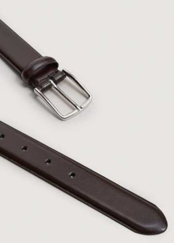 Leather suit belt